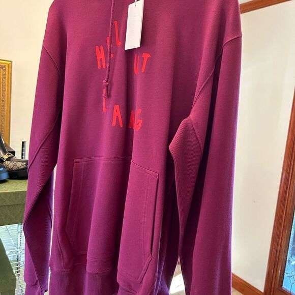 Men’s Helmut  Lang scribble logo hoodie size small fits large - Picture 2 of 6